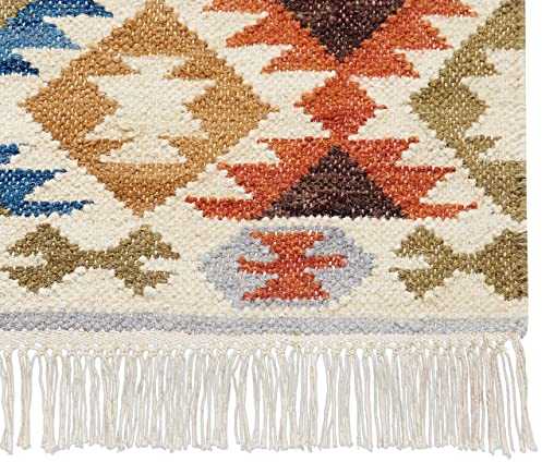 Beliani Kilim kilimas VOSKETAP spalvotas 160 x 230 cm vilnos