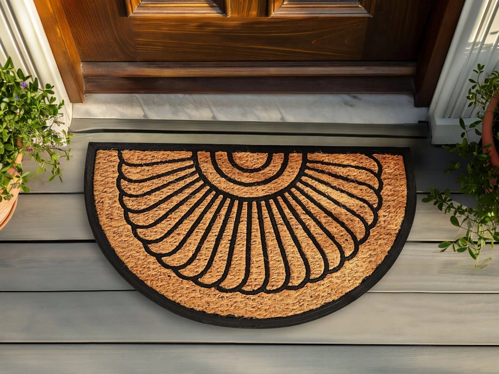 Beliani Wycierakė KORYAK natūralios spalvos 45 x 75 cm kokoso pluoštas