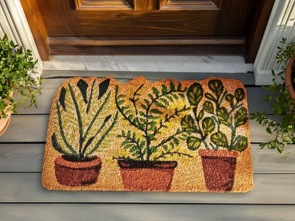 Beliani Durelių kilimėlis ANAMUDI natūralios spalvos 40 x 60 cm kokoso pluoštas