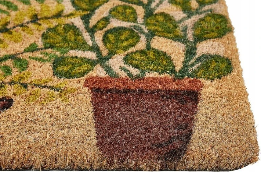 Beliani Durelių kilimėlis ANAMUDI natūralios spalvos 40 x 60 cm kokoso pluoštas