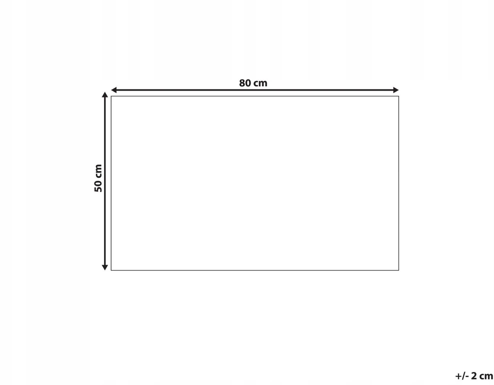 Beliani Durų kilimėlis TANALIAN spalvotas 50 x 80 cm gėlės kokoso pluoštas