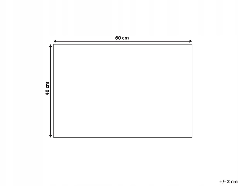 Beliani Durų kilimėlis TATALIK žalias 40 x 60 cm iš kokoso pluošto