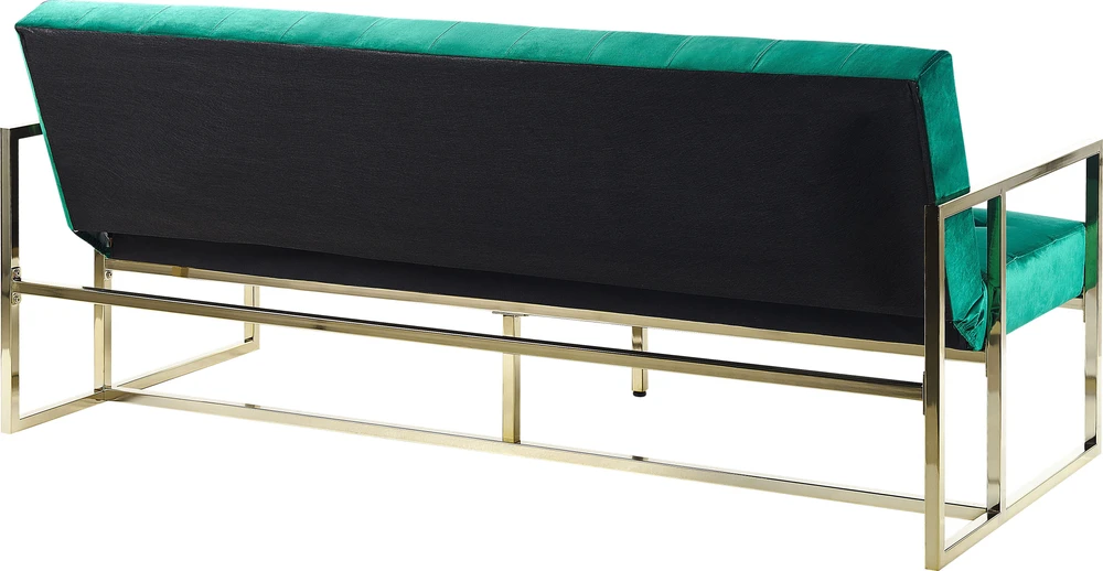 Beliani Išskleidžiama 3 vietų sofa MARSTAL, veliūras, smaragdinė