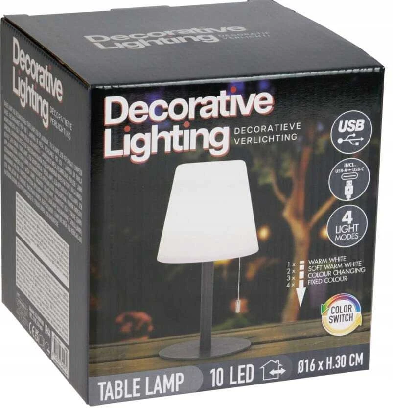 Belideco Mondex LAMPA ZMIENIAJĄCA KOLOR MATOWA JUODA
