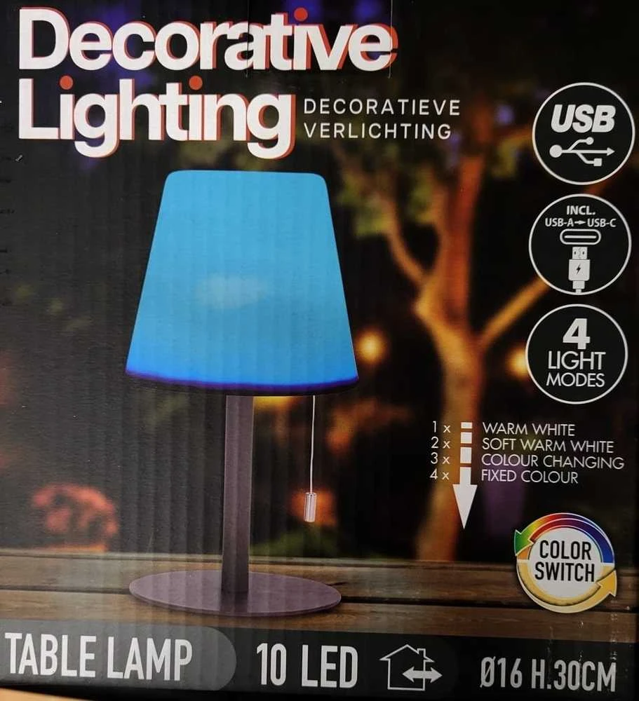 Belideco Mondex LAMPA ZMIENIAJĄCA KOLOR MATOWA JUODA