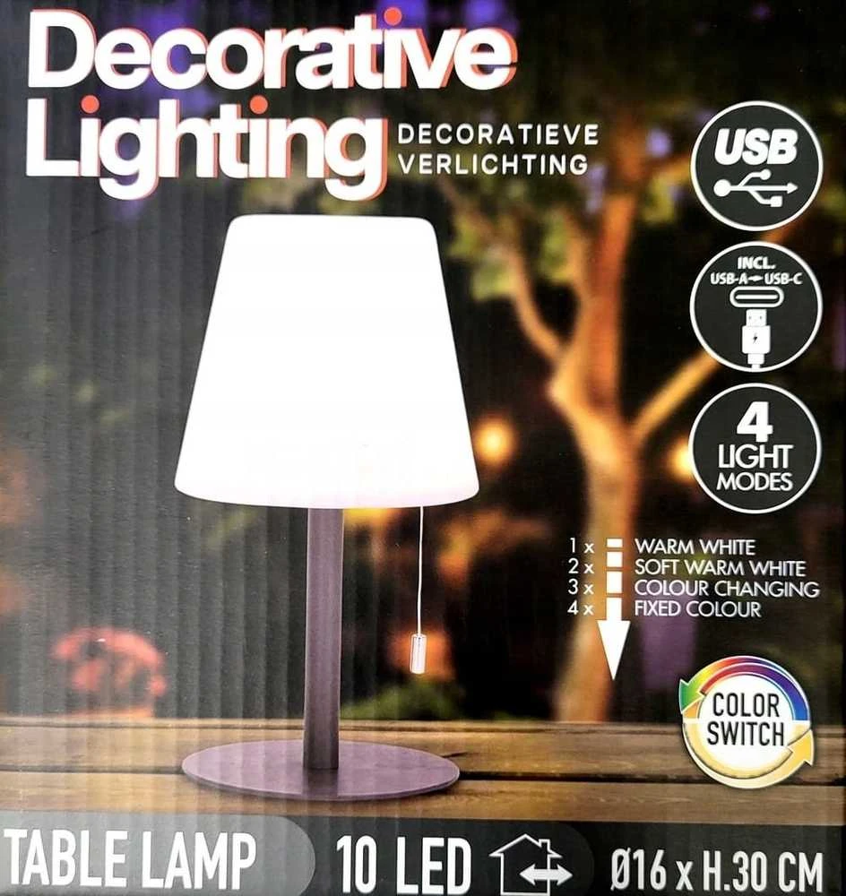 Belideco Mondex LAMPA ZMIENIAJĄCA KOLOR MATOWA JUODA