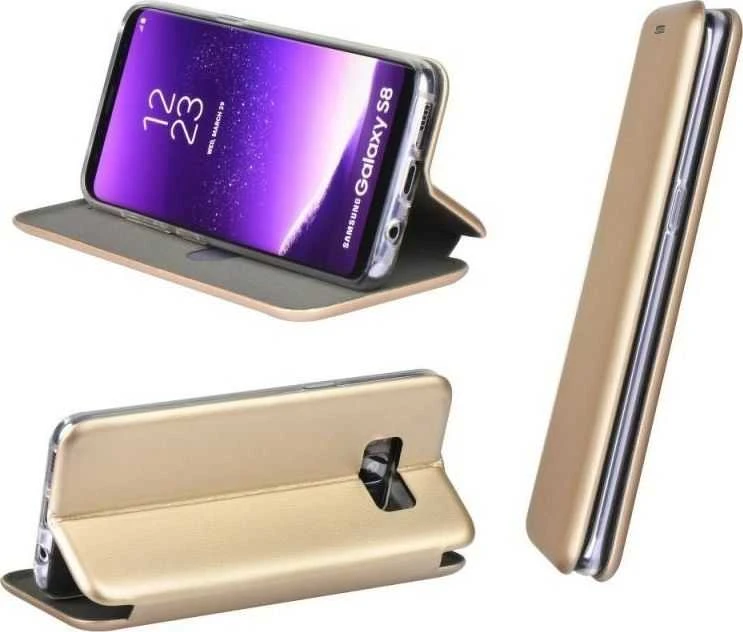 Beline Dėklas Book Magnetic Apple iPhone 13 pro 6,1″ aukso spalvos