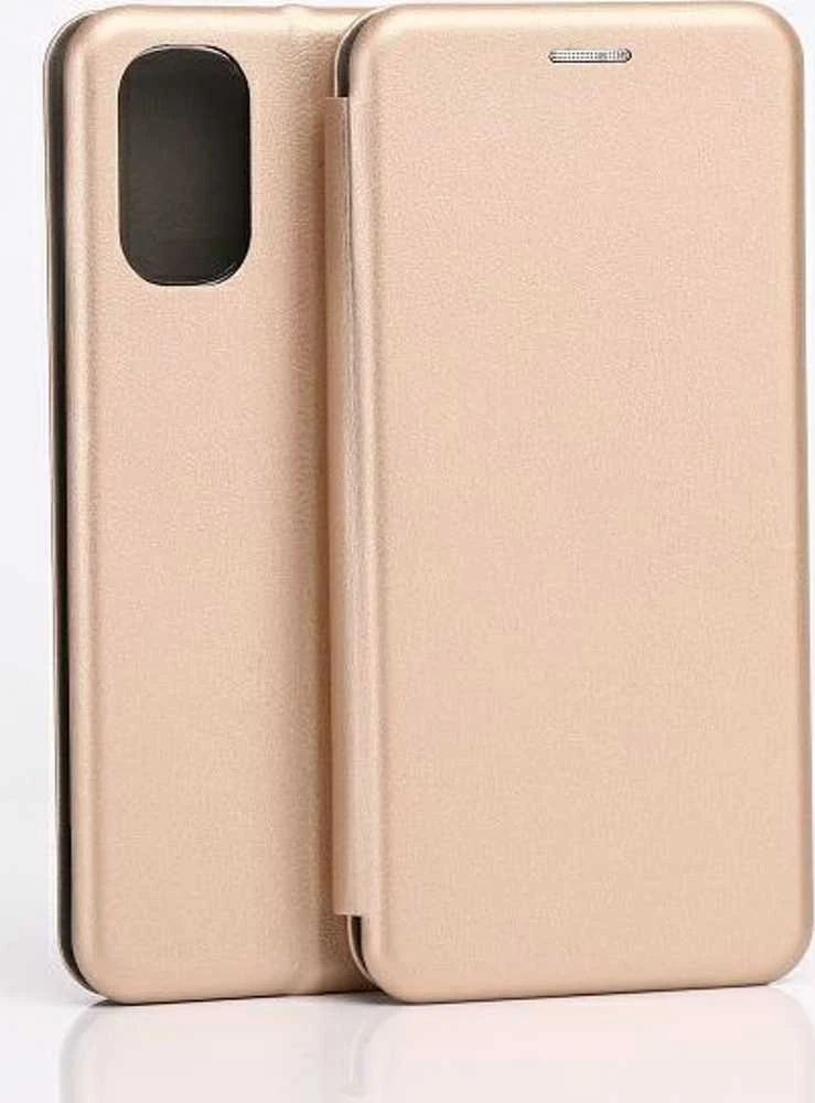 Dėklas „Beline“ magnetinė knygutė Moto E32/E32s auksinė