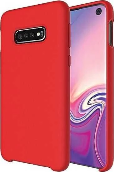 Beline Silikoninis Samsung Galaxy S21 Plus dėklas telefonui raudonos spalvos