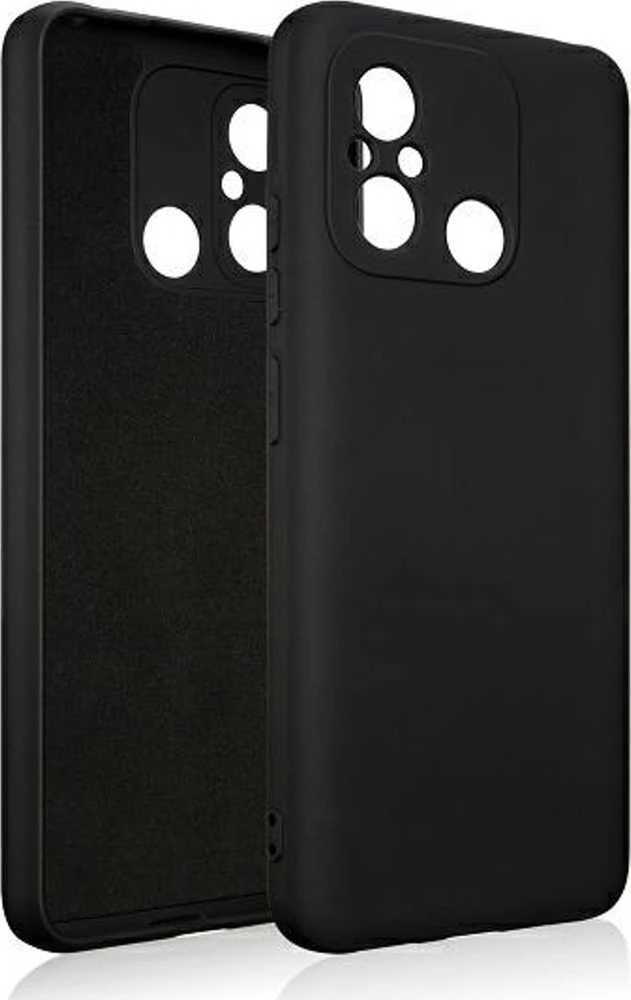 Beline Xiaomi 12C Silicone Dėklasjuodos spalvos