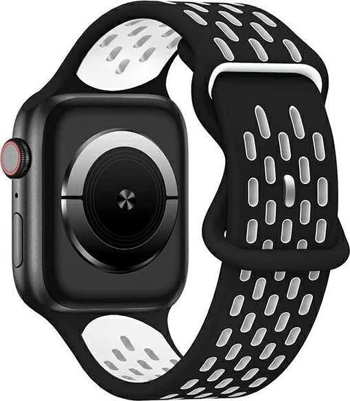 Beline Apple Watch New SportSilicone apyrankė 38/40/41mm juodos spalvos/baltos spalvos Box