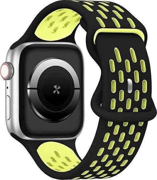 Beline Apple Watch New SportSilicone apyrankė 38/40/41mm juodos spalvos/geltonos spalvos Box