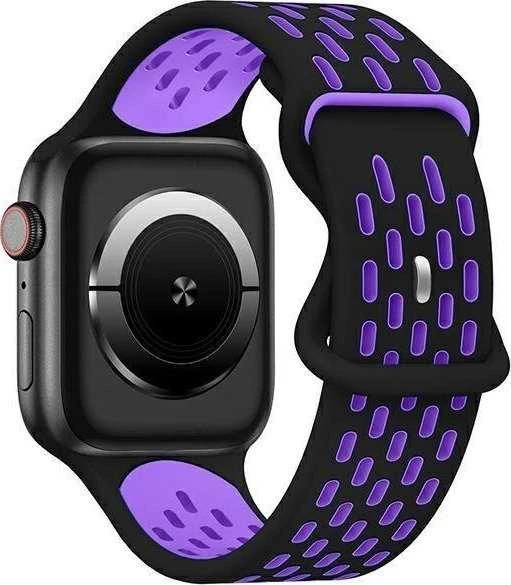 Beline Apple Watch New SportSilicone apyrankė 38/40/41mm juodos spalvos/violetinės spalvos Box