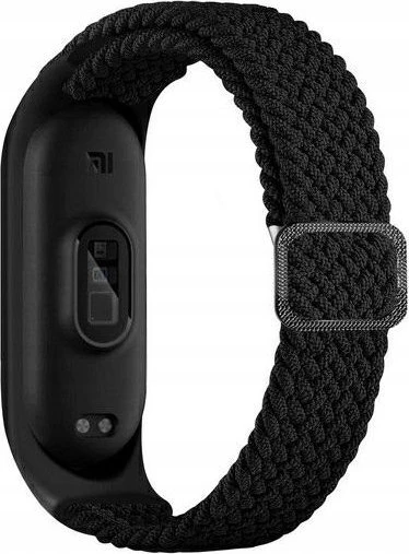 Beline Mi Band 10/9/8 Nylon apyrankė juodos spalvos