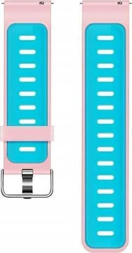 Beline apyrankė Watch 20mm Double ColorSilicone rožinės spalvos/Mėlyna Box