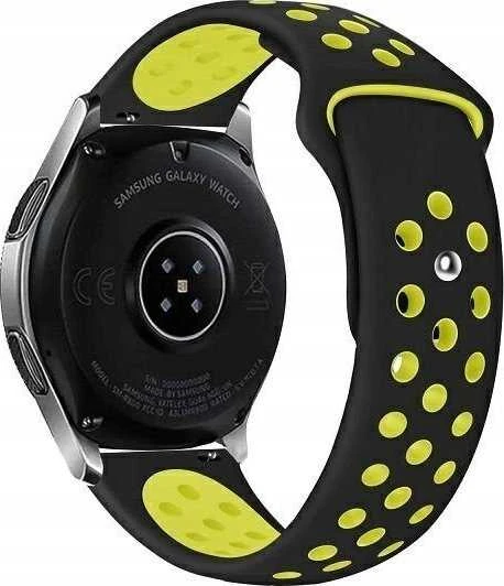 Beline Watch apyrankė 20mm Sport Silicone juodos spalvos/geltonos spalvos Box
