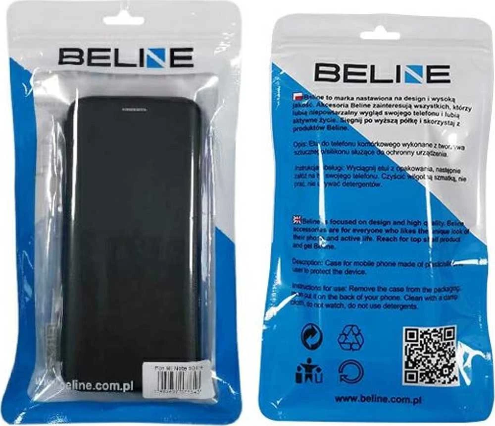 Beline Book Magnetic Moto G9 Play dėklas telefonui juodos spalvos/juodas Motorola E7 Plus