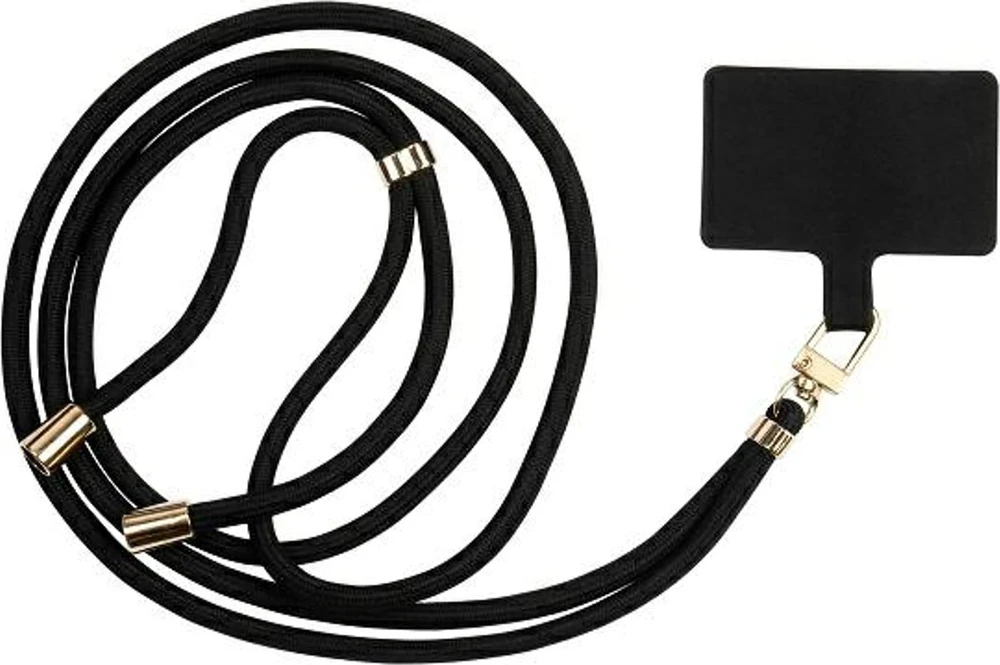 Beline lanyard universal juodos spalvos