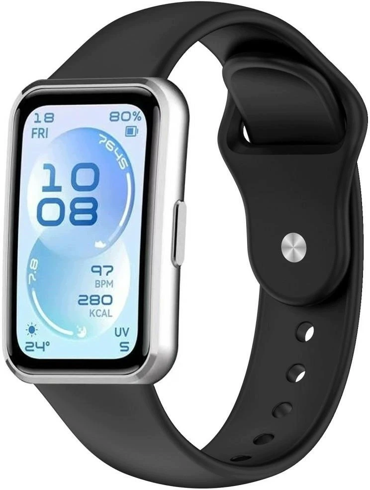 Strap Beline Reverse Buckle Strap for Huawei Band 11 juodos spalvos