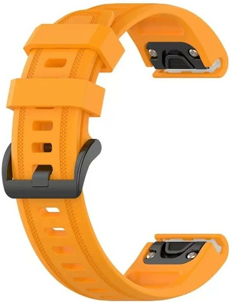 Dirželis Beline Silicone do Garmin Enduro 3 / Enduro 2 / D2 Mach 1 Pro / Fenix 8 / Fenix 7X Pro / Instinct 2X Solar / Epix Pro / Quatix 7X / Tactix 7 oranžinė
