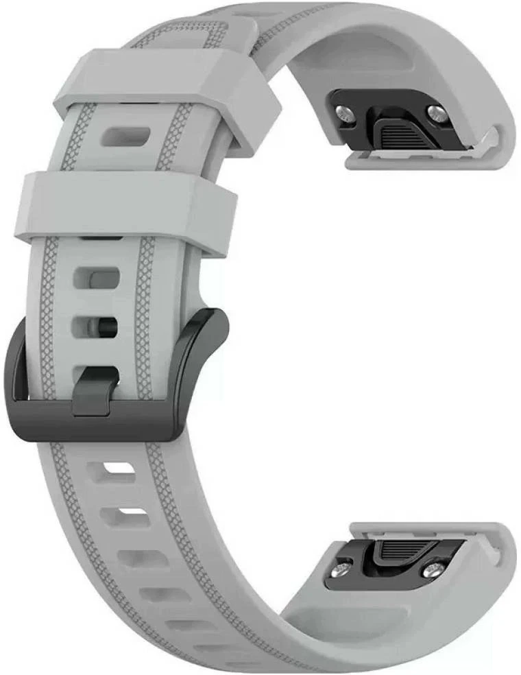 Dirželis Beline Silicone do Garmin Fenix 8/Fenix 7S/Fenix 6S/Fenix 5S/mk3/mk3i/Instinct 2S pilka