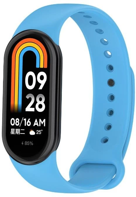 Telcon Mėlyna SILIKONINIS DIRŽELIS MI BAND 8/M8 (11). MĖLYNAS