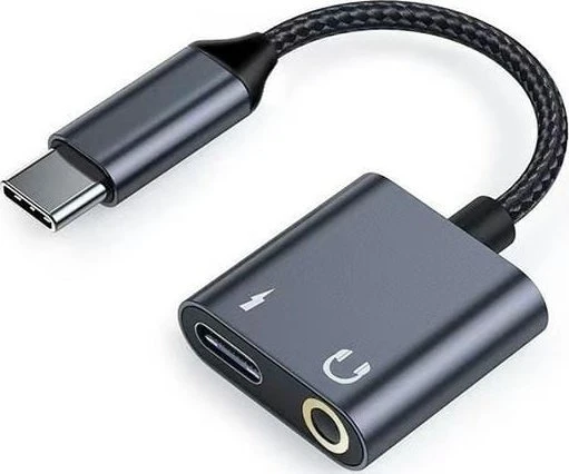 Beline Splitter Adapteris USB-C to USB-C/Jack 3.5mm 60W juodas/juodas DAC BLNAA01