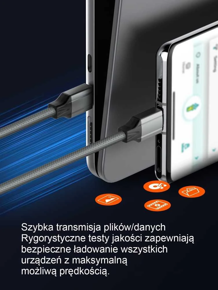 Beline Kabelis 65W USB-C/USB-C 1m baltos spalvos BLNCWC03