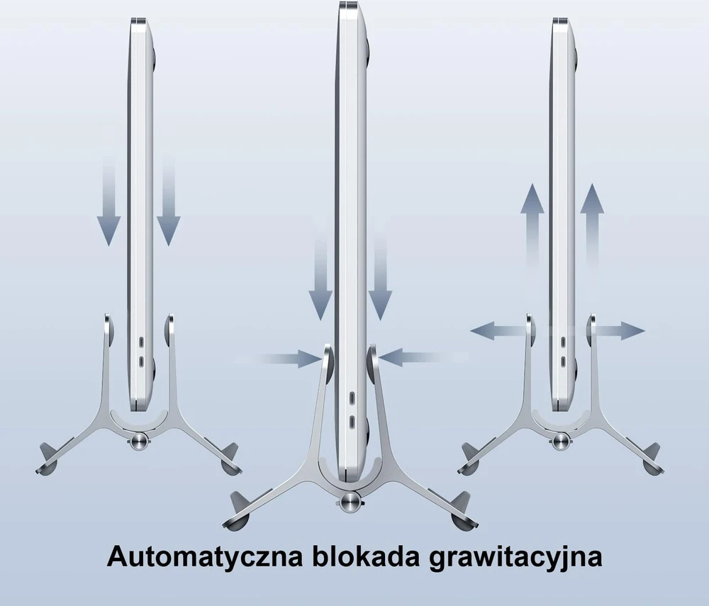 SODI Gravity stovas MacBook SMS-300 pilkas