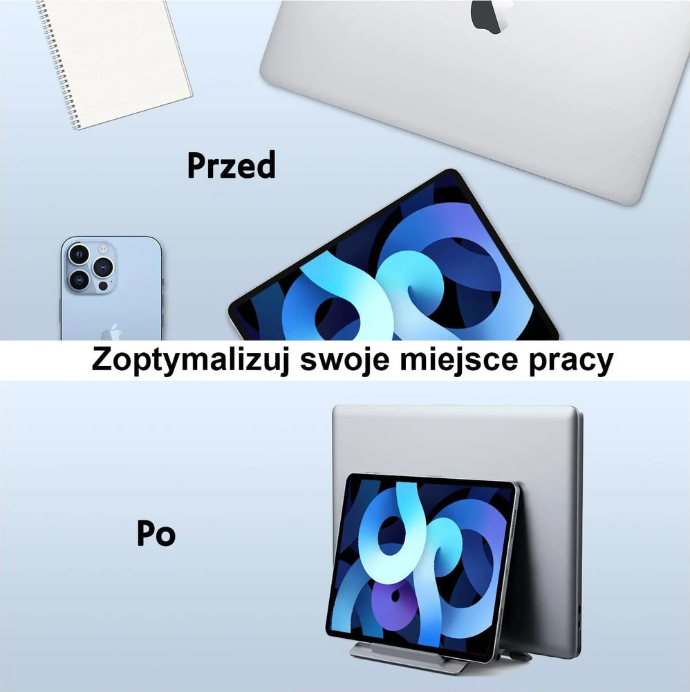 SODI Gravity stovas MacBook SMS-300 pilkas