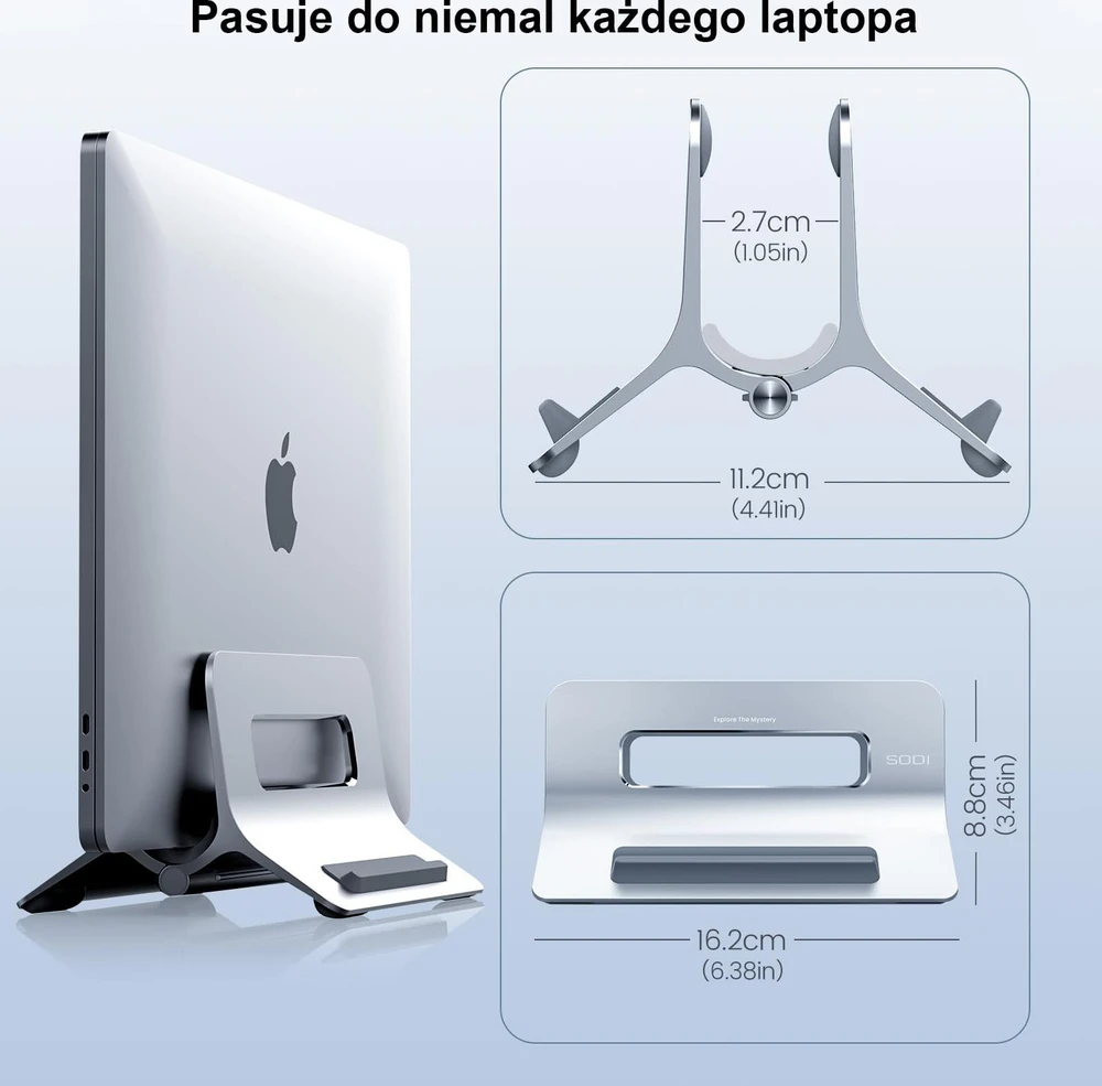 SODI Gravity stovas MacBook SMS-300 pilkas