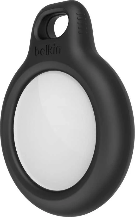 Belkin saugus laikiklis su raktų pakabuku Apple AirTag 4 pakuotėms - juodas