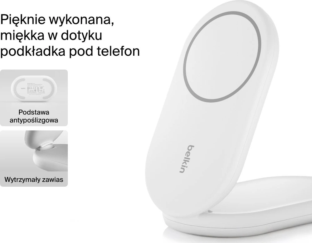 Belkin MagSafe Qi2 15 W balta su adapteriu 36 W