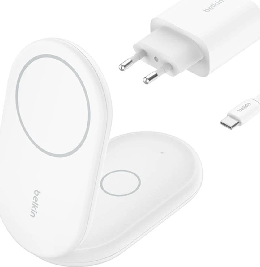 Belkin MagSafe Qi2 15 W balta su adapteriu 36 W