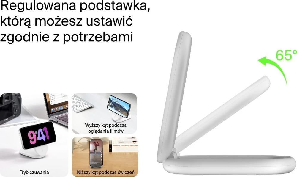 Belkin MagSafe Qi2 15 W balta su adapteriu 36 W