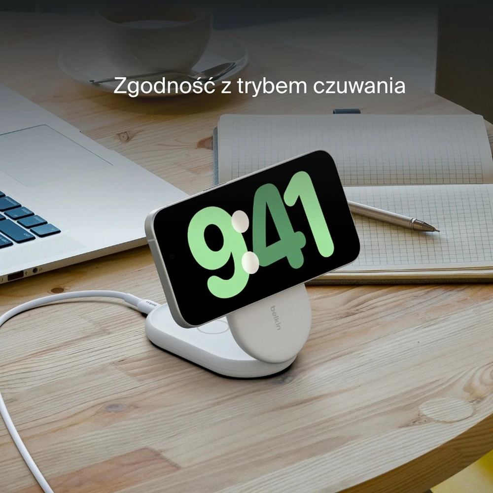 Belkin MagSafe Qi2 15 W balta su adapteriu 36 W