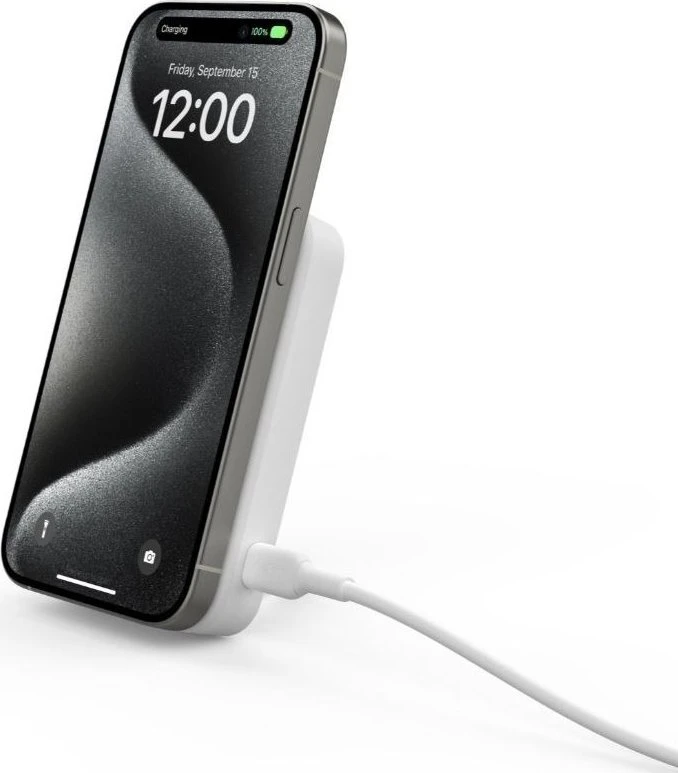 Belkin 8000 mAh 15W Qi2 MagSafe balta