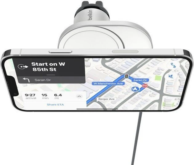 Belkin Qi2.0, 15W, maitinimo šaltinis 20W, pilka