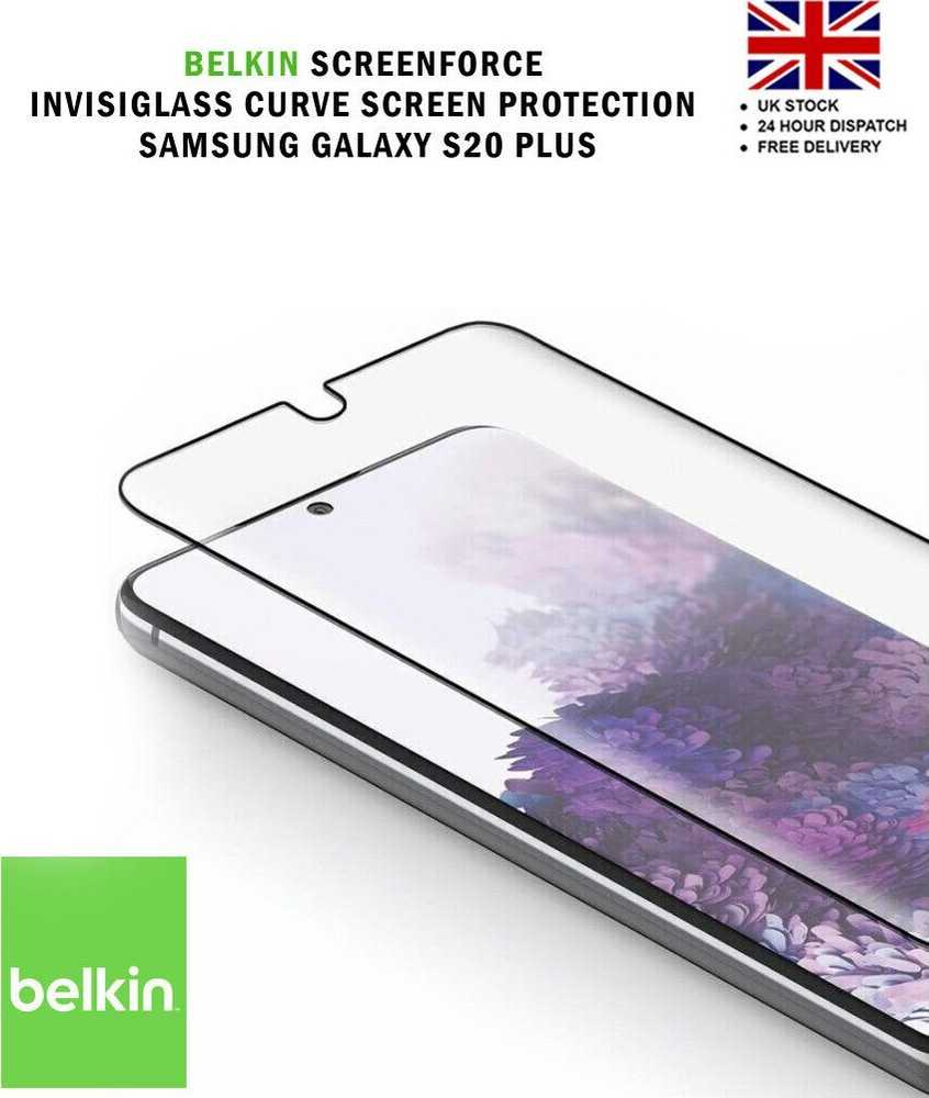 „Belkin ScreenForce Curve“ ekrano apsauga – „Samsung Galaxy S20+“