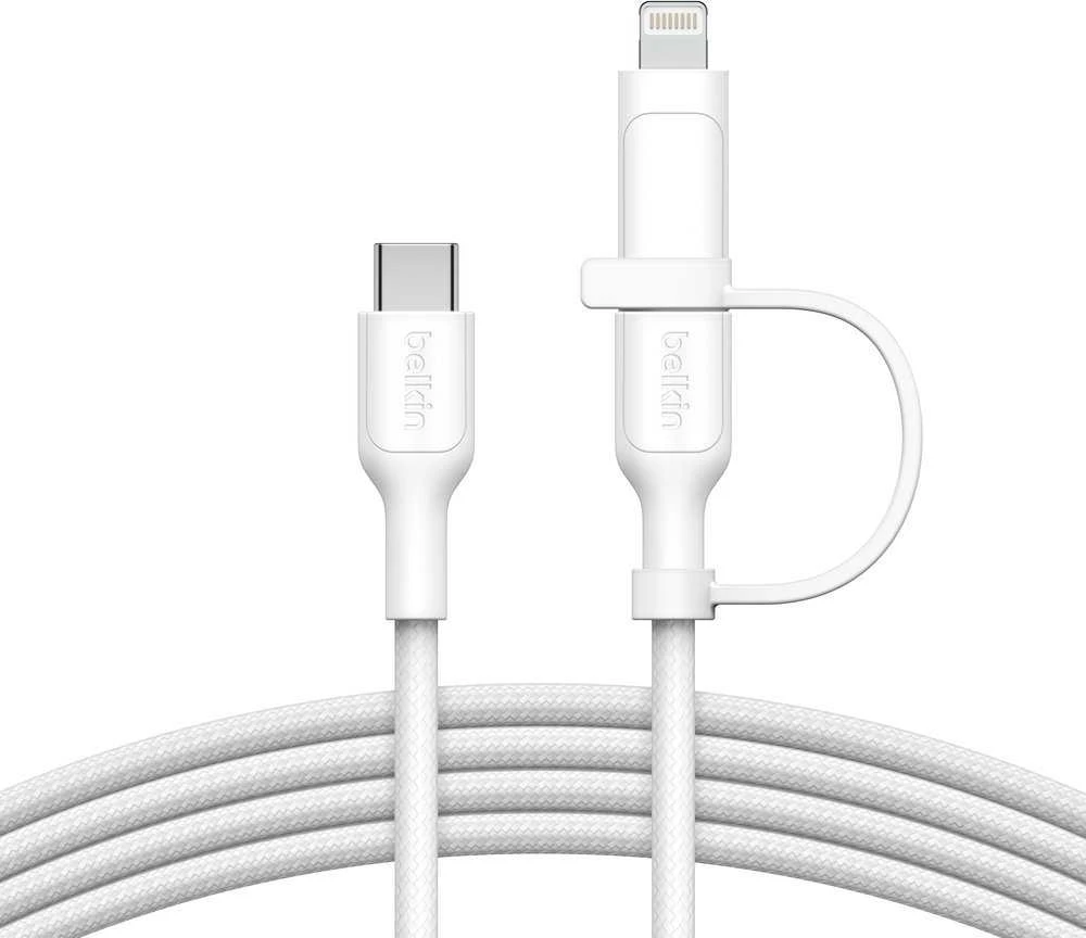 Belkin BOOST CHARGE 2-in-1 įkroviklis su USB-C/Lig. 1,5m ws.CAC003hq1.5MWH