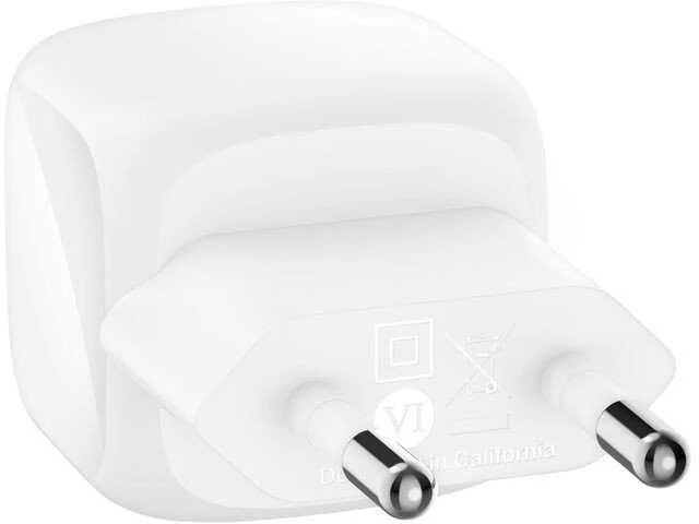 Belkin USB-C PD 30W, mažas, baltas + USB-C kabelis