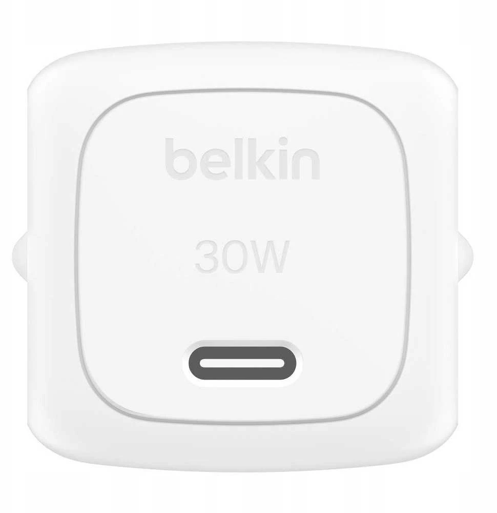 Belkin USB-C PD 30W, mažas, baltas + „Lightning“ laidas