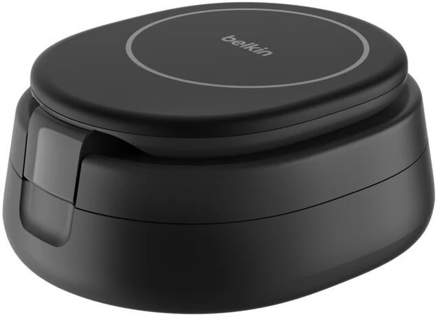 Belkin reguliuojamas „Boost Charge“ įkroviklis, 2 viename, „Channel Qi2“ akumuliatorius, WIZ035kqBK