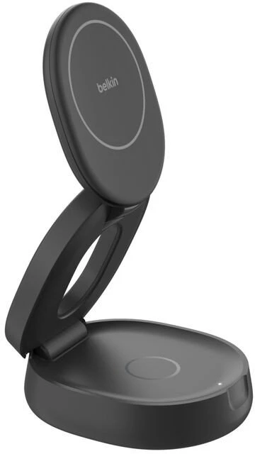 Belkin reguliuojamas „Boost Charge“ įkroviklis, 2 viename, „Channel Qi2“ akumuliatorius, WIZ035kqBK