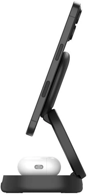 Belkin reguliuojamas „Boost Charge“ įkroviklis, 2 viename, „Channel Qi2“ akumuliatorius, WIZ035kqBK