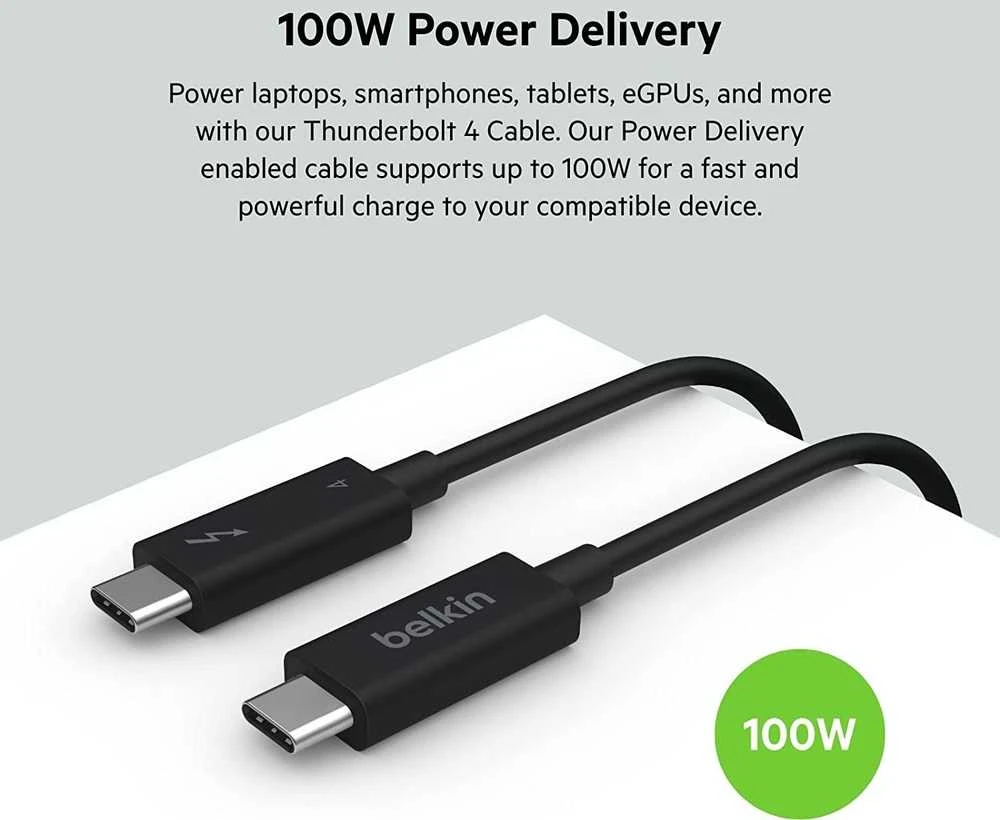 Kabelis USB Belkin USB-C - USB-C 1 m Juodas (INZ003bt1MBK)