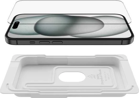 Belkin „SCREENFORCE PRO“ grūdintas stiklas A – skirtas „iPhone 15/14 PRO“
