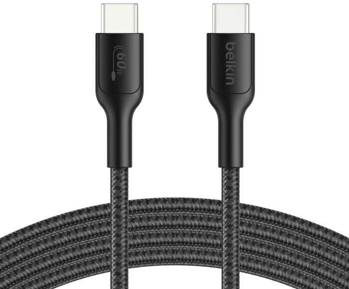 Belkin USB kabelis USB-C - USB-C 2 m juodas (ENA008HQ2MBK)