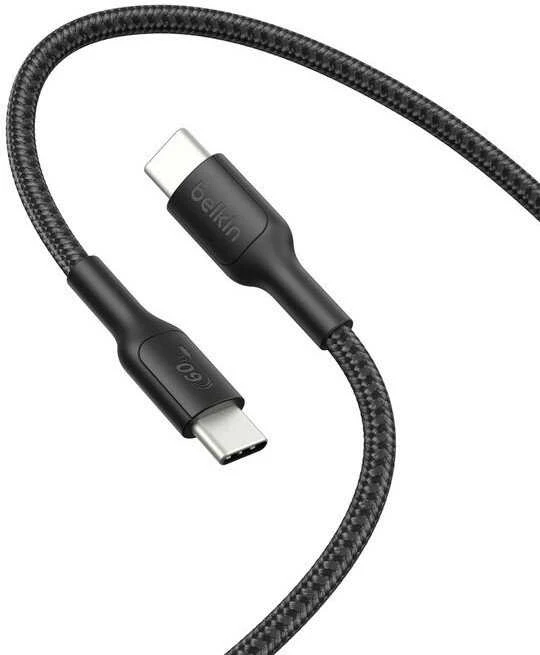 Belkin USB kabelis USB-C - USB-C 2 m juodas (ENA008HQ2MBK)