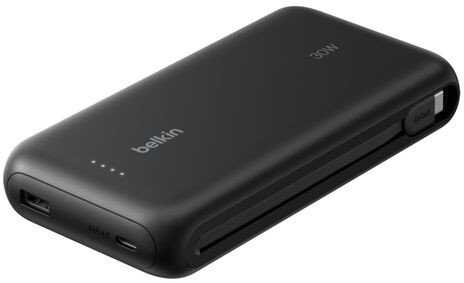 Belkin Powerbank 20 000 mAh do Nintendo Switch 2, 30W, įmontuotas kabelis USB-C, juoda